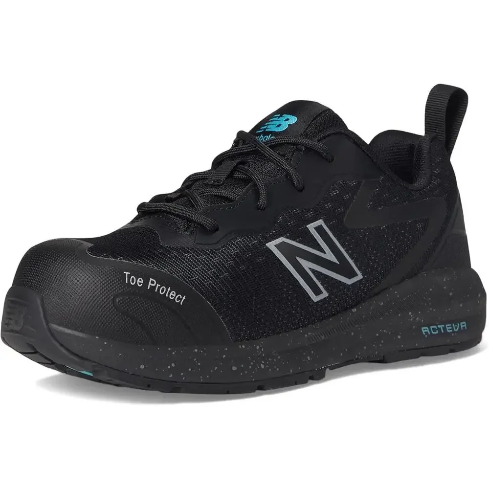 New Balance Womens Logic Work EH SR Sneakers US 6.5 EU 41.5 Black Leather CT EUC